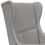 Poltrona Grigio Chiaro Velluto