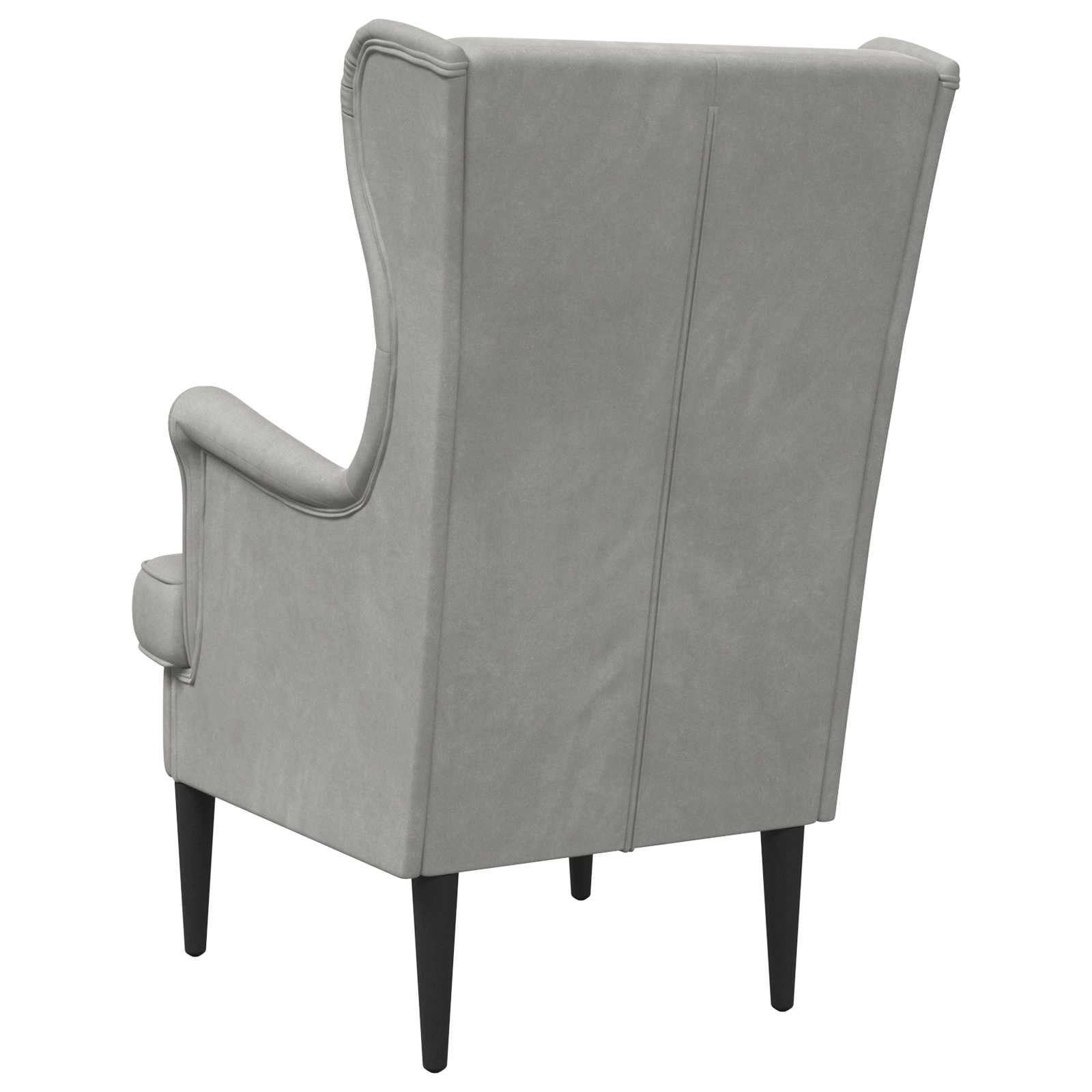 Poltrona Grigio Chiaro Velluto