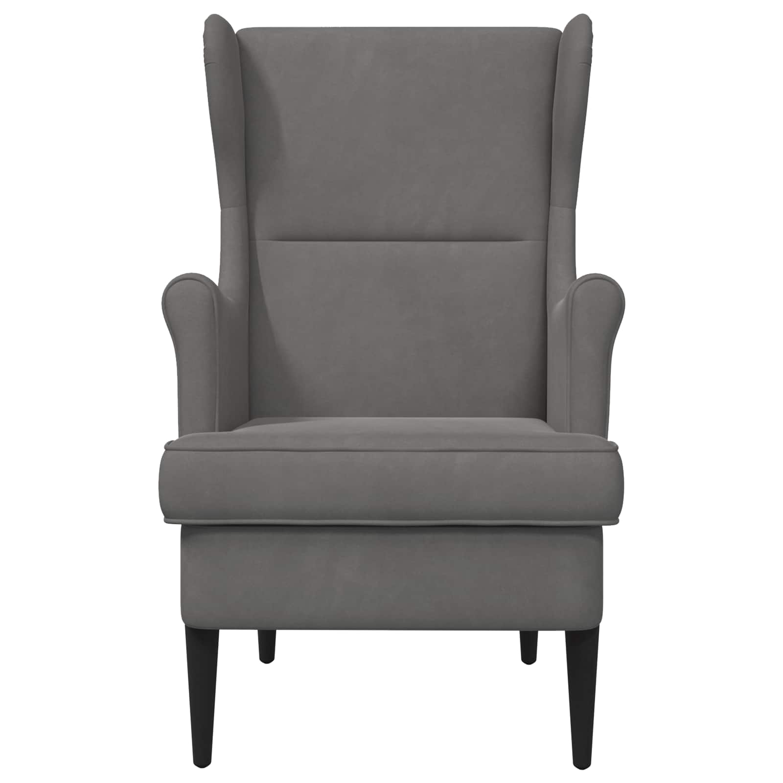 Poltrona Grigio Scuro Velluto