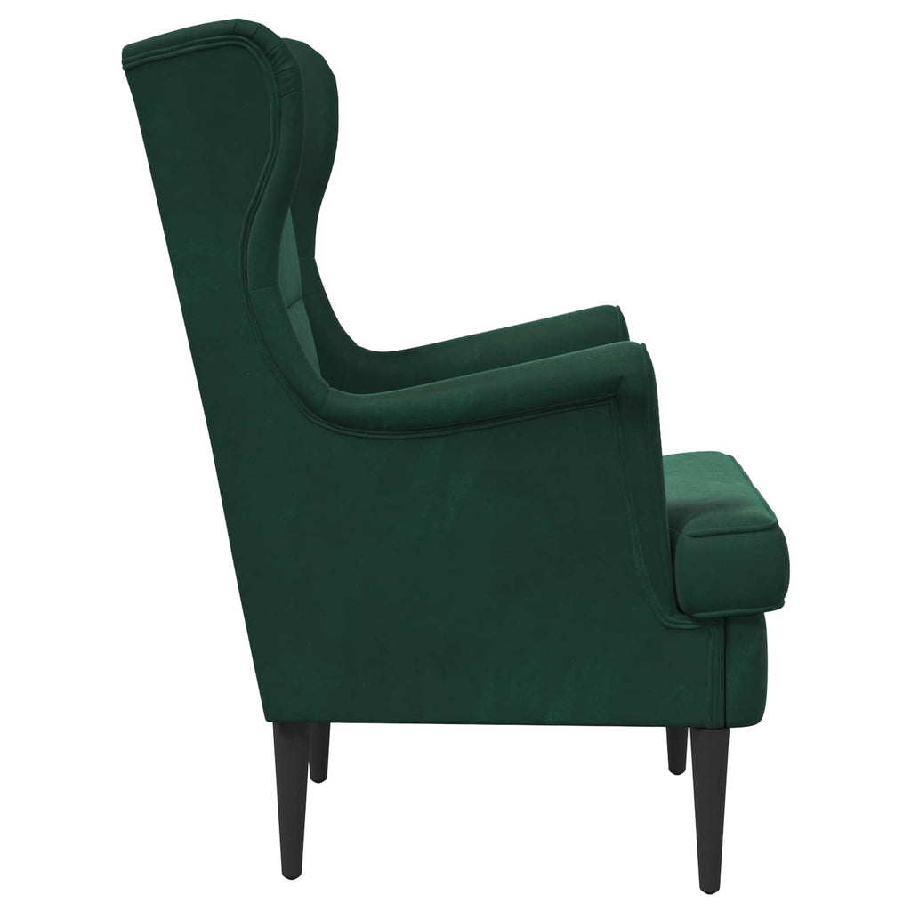 Poltrona Verde Scuro Velluto