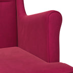 Poltrona Rosso Vino Velluto