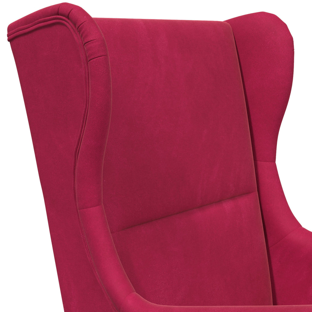Poltrona Rosso Vino Velluto