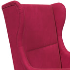 Poltrona Rosso Vino Velluto
