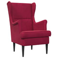 Poltrona Rosso Vino Velluto