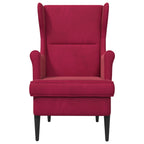 Poltrona Rosso Vino Velluto
