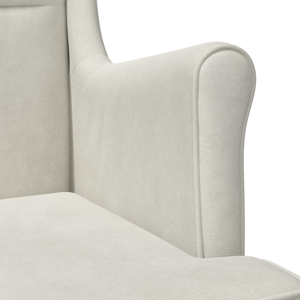 Poltrona Crema Velluto