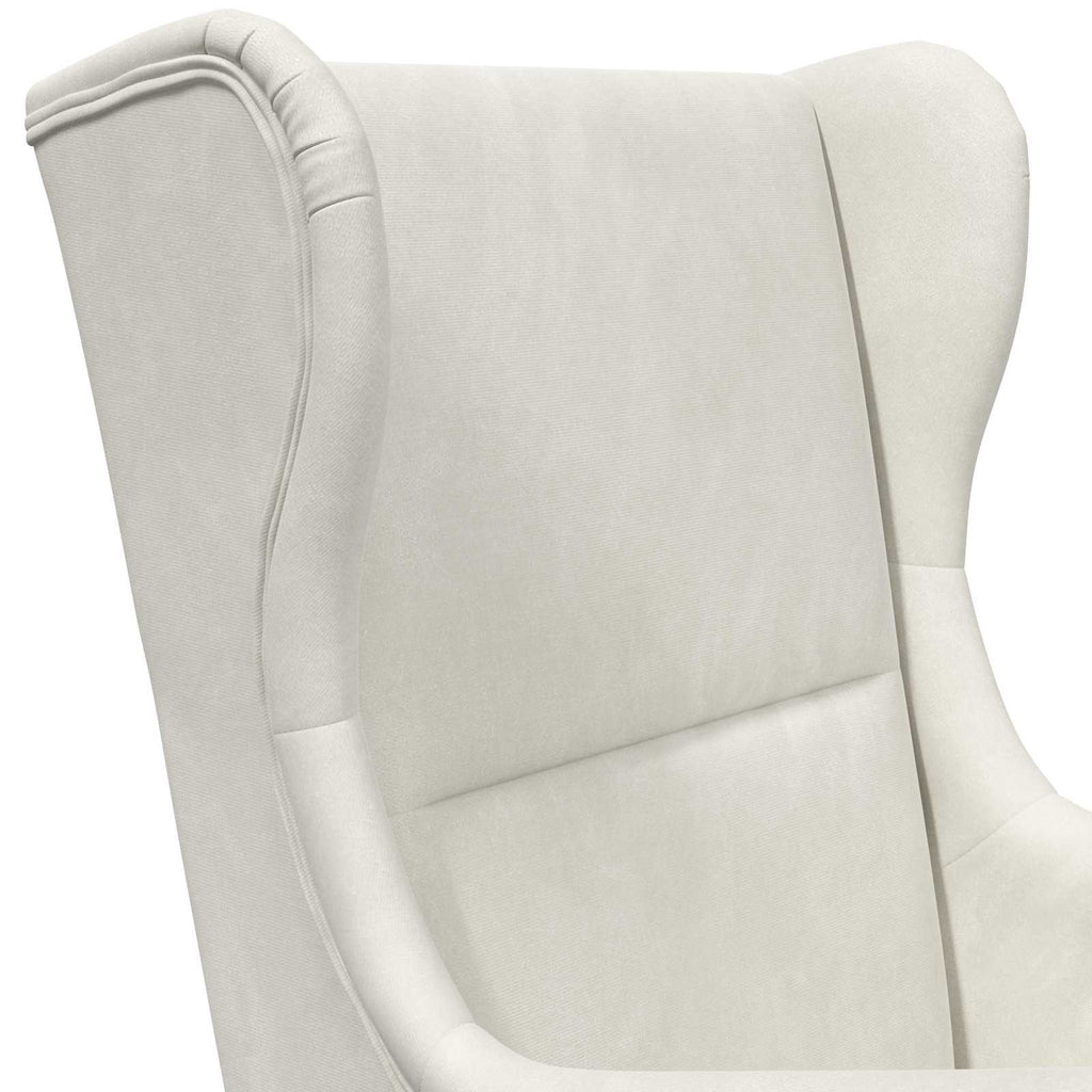 Poltrona Crema Velluto