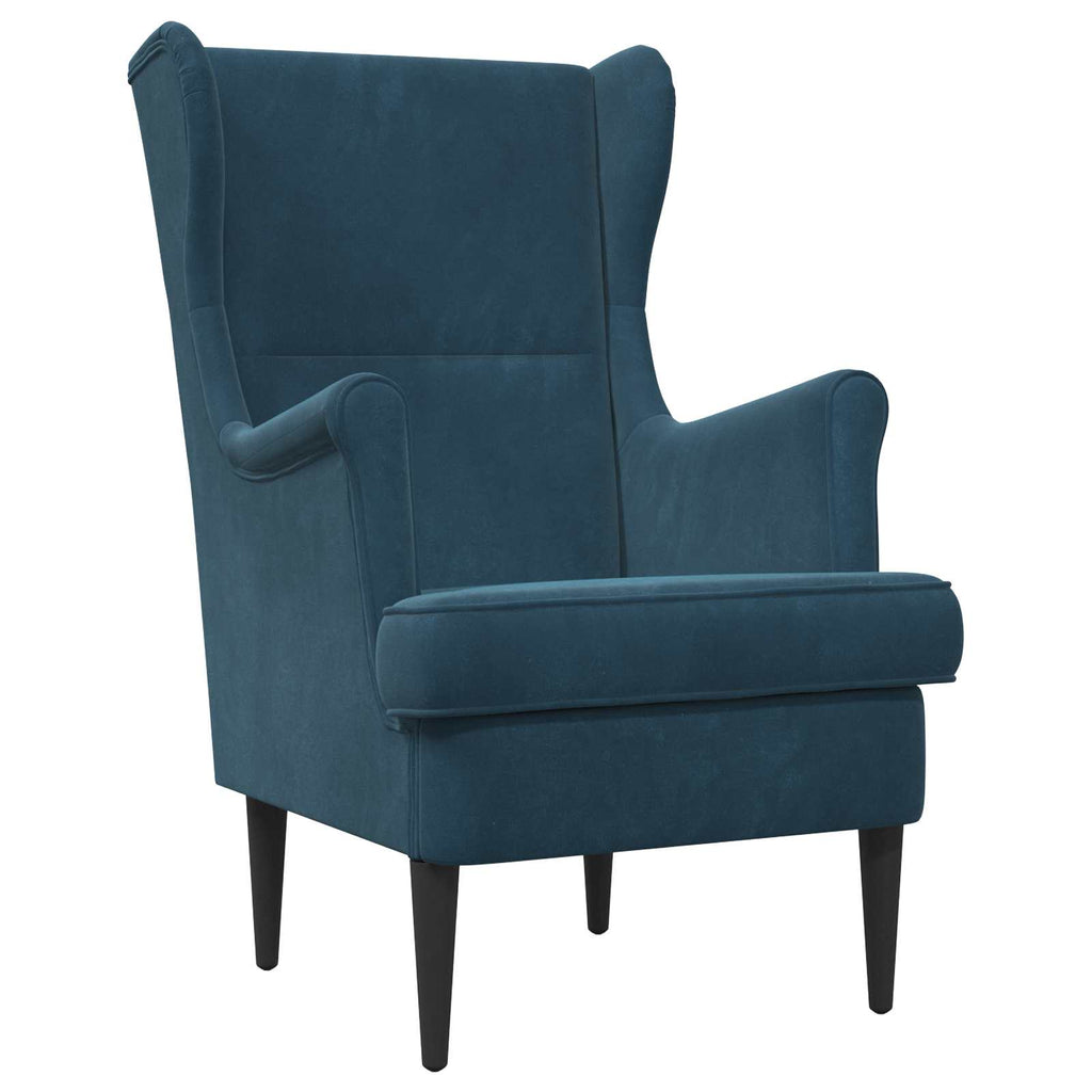 Poltrona Blu Velluto