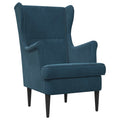 Poltrona Blu Velluto