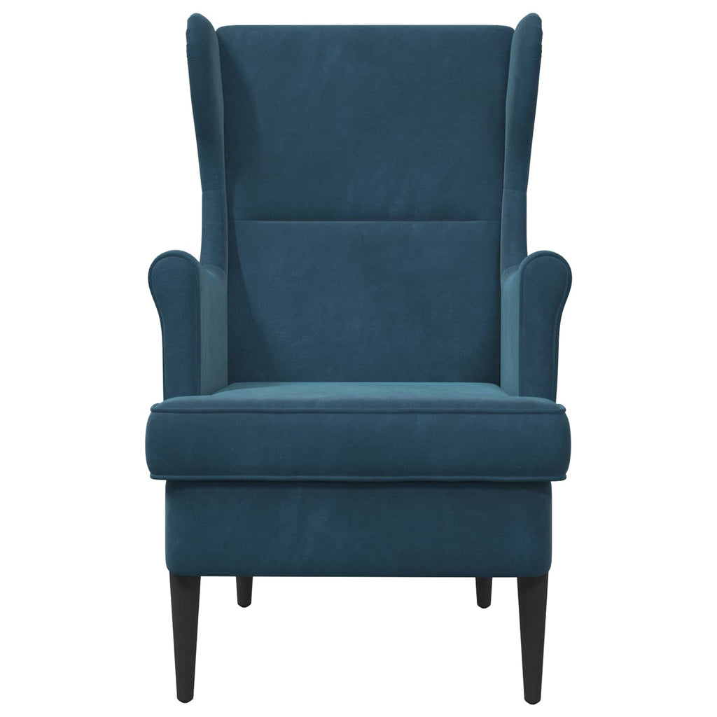 Poltrona Blu Velluto
