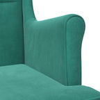 Poltrona Turchese Velluto