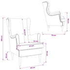 Poltrona Grigio Chiaro ARES
