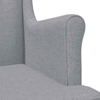 Poltrona Grigio Chiaro Tessuto