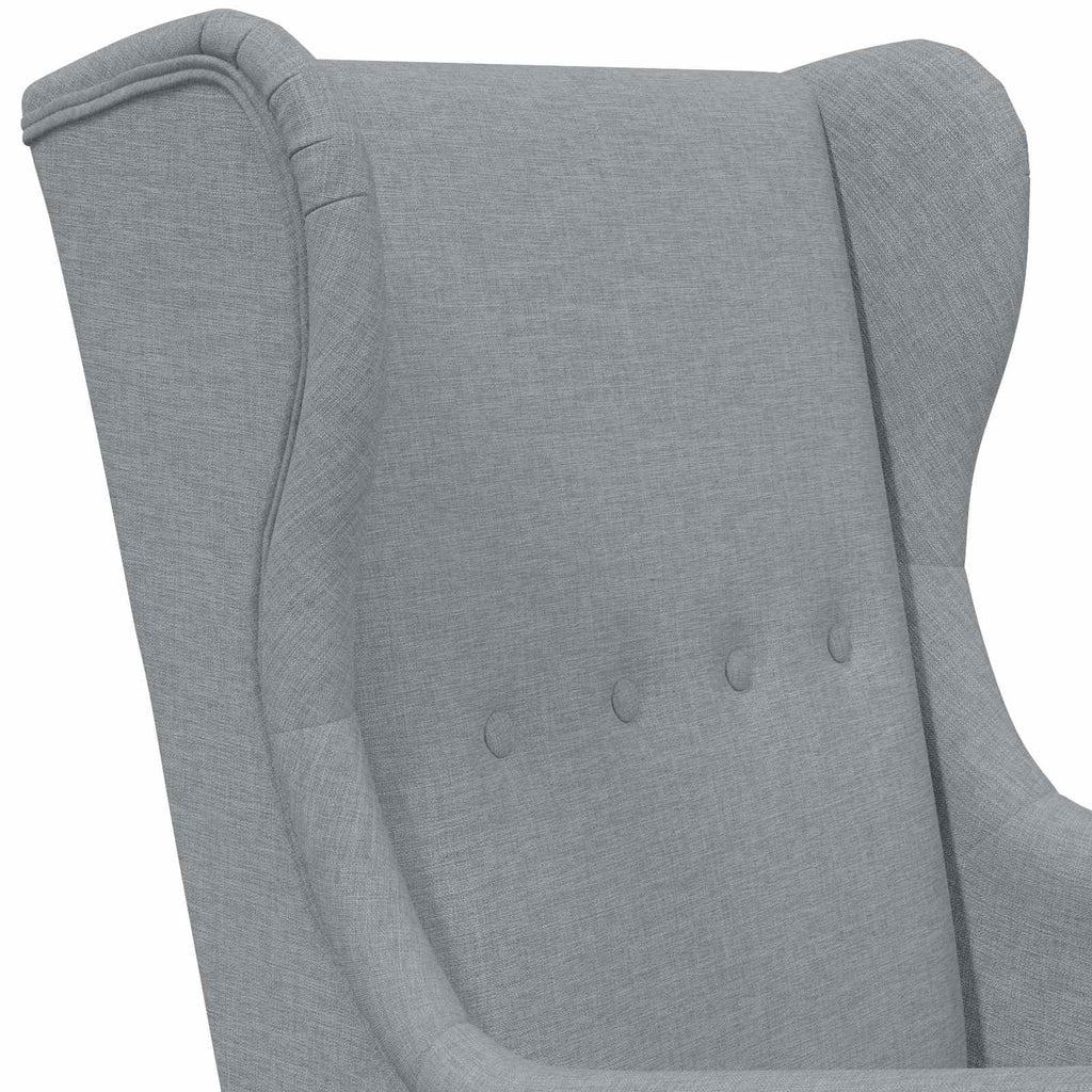 Poltrona Grigio Chiaro Tessuto