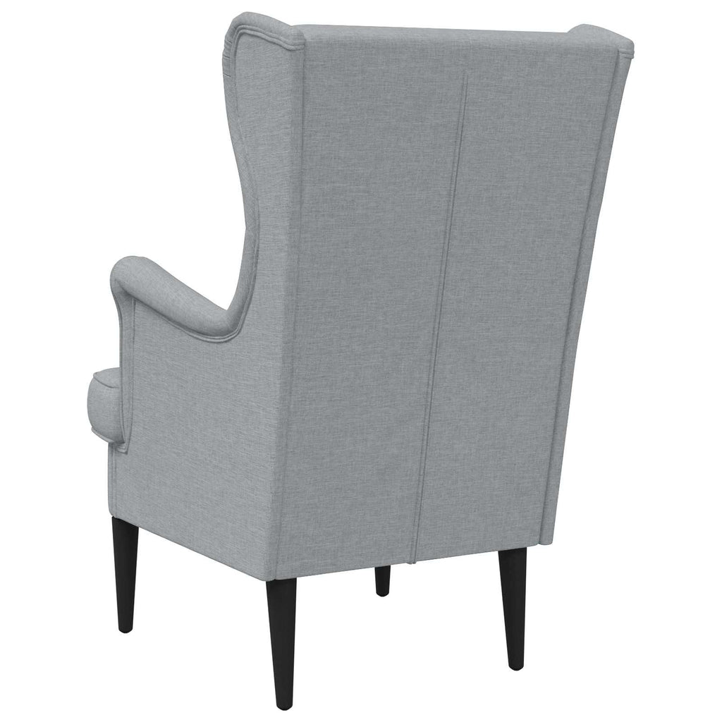 Poltrona Grigio Chiaro Tessuto