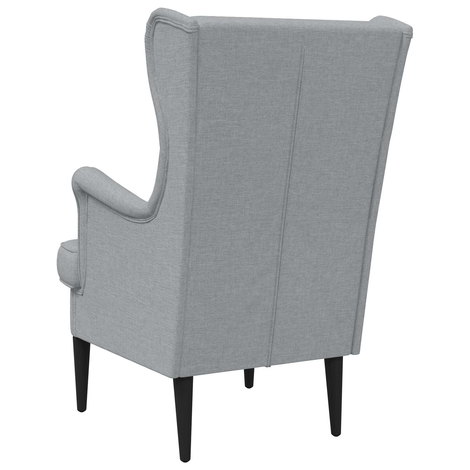 Poltrona Grigio Chiaro Tessuto