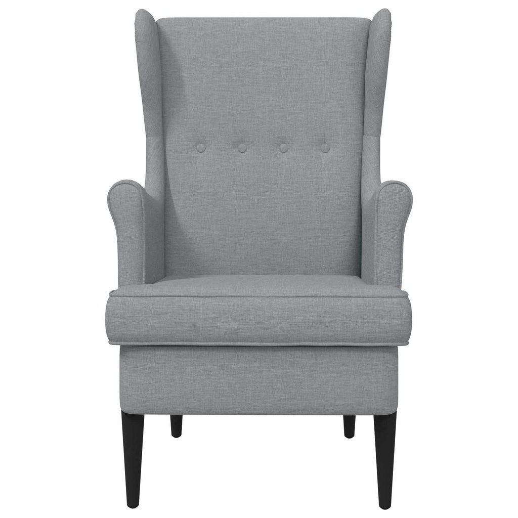 Poltrona Grigio Chiaro Tessuto
