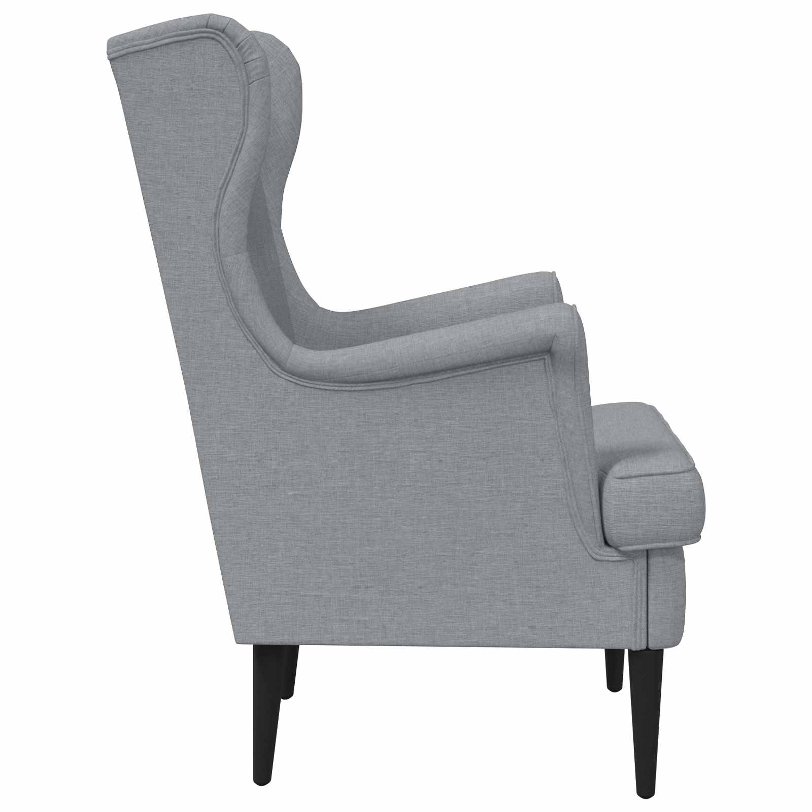 Poltrona Grigio Chiaro Tessuto