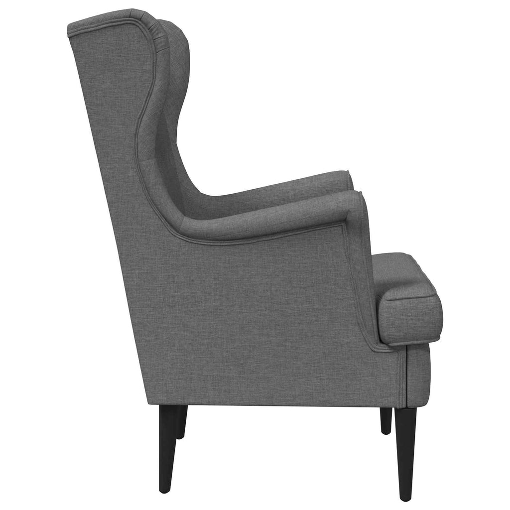 Poltrona Grigio Scuro Tessuto