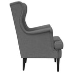 Poltrona Grigio Scuro Tessuto