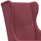 Poltrona Rosso Vino Tessuto
