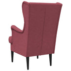 Poltrona Rosso Vino Tessuto