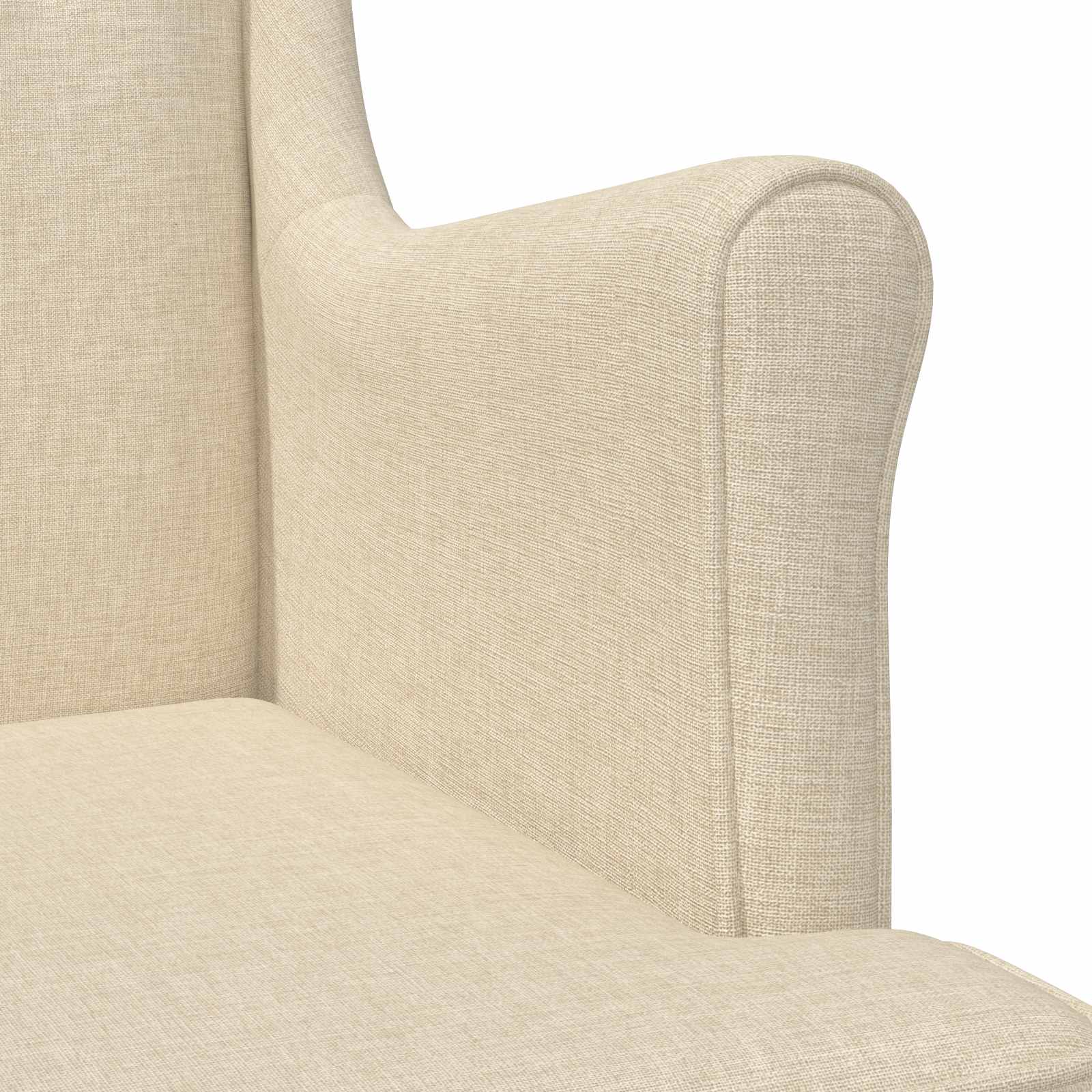 Poltrona Crema Tessuto