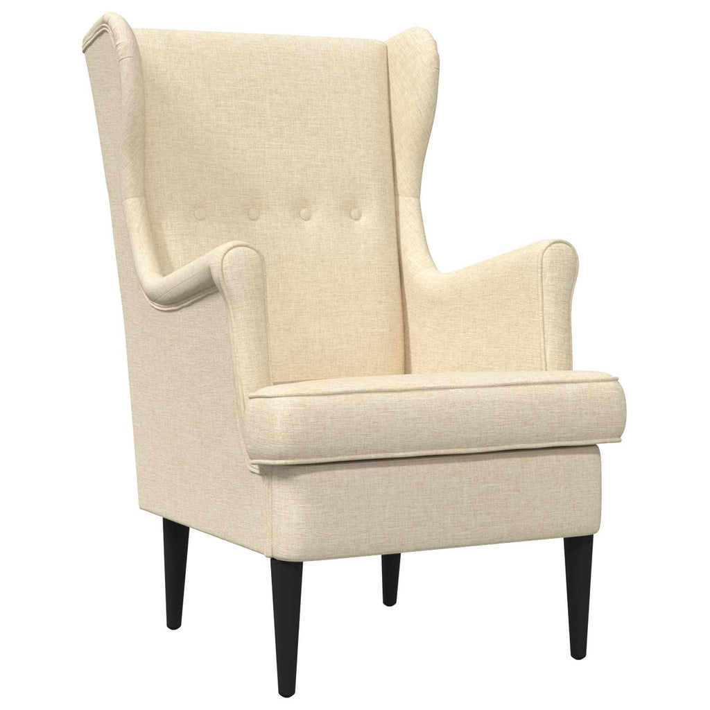 Poltrona Crema Tessuto
