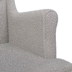 Poltrona Grigio Chiaro Bouclé