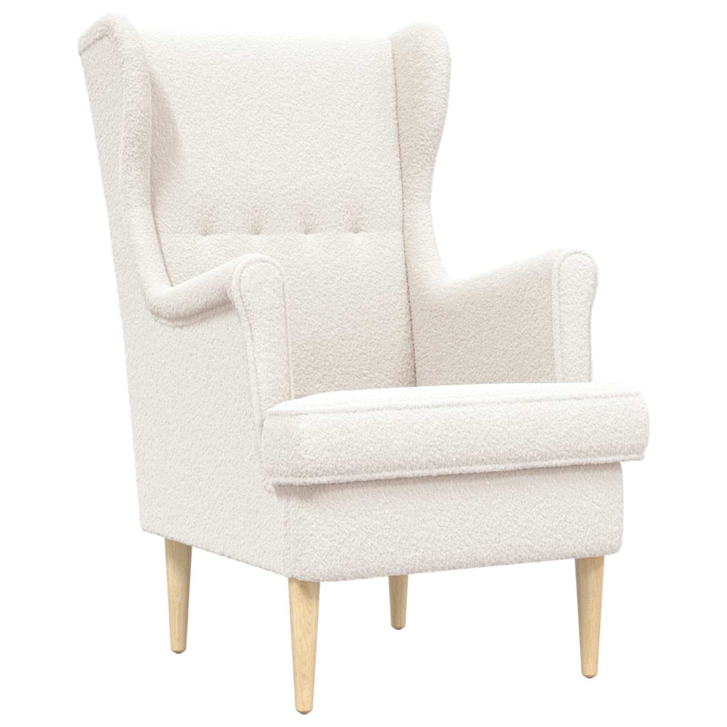 Poltrona Crema Bouclé