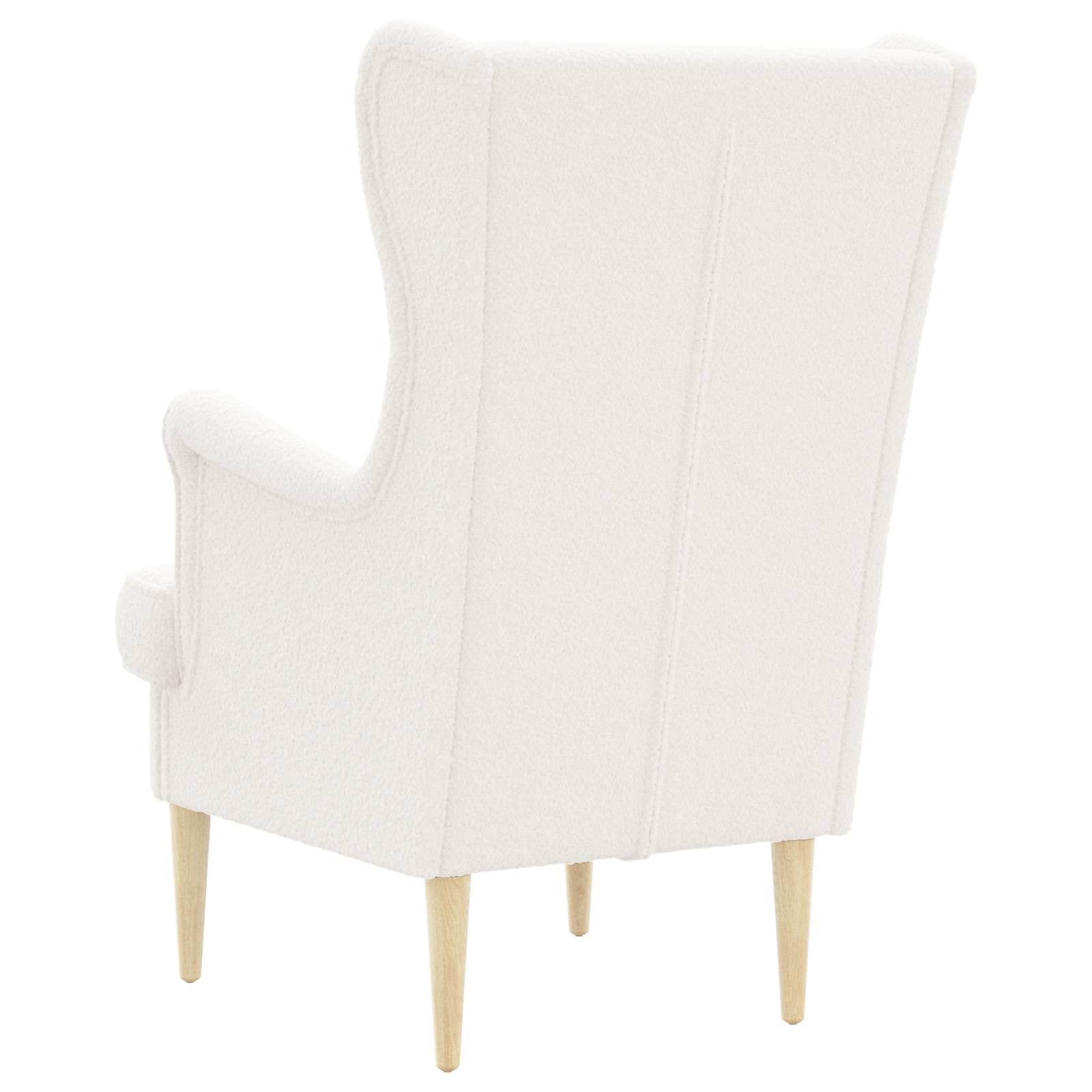 Poltrona Crema Bouclé