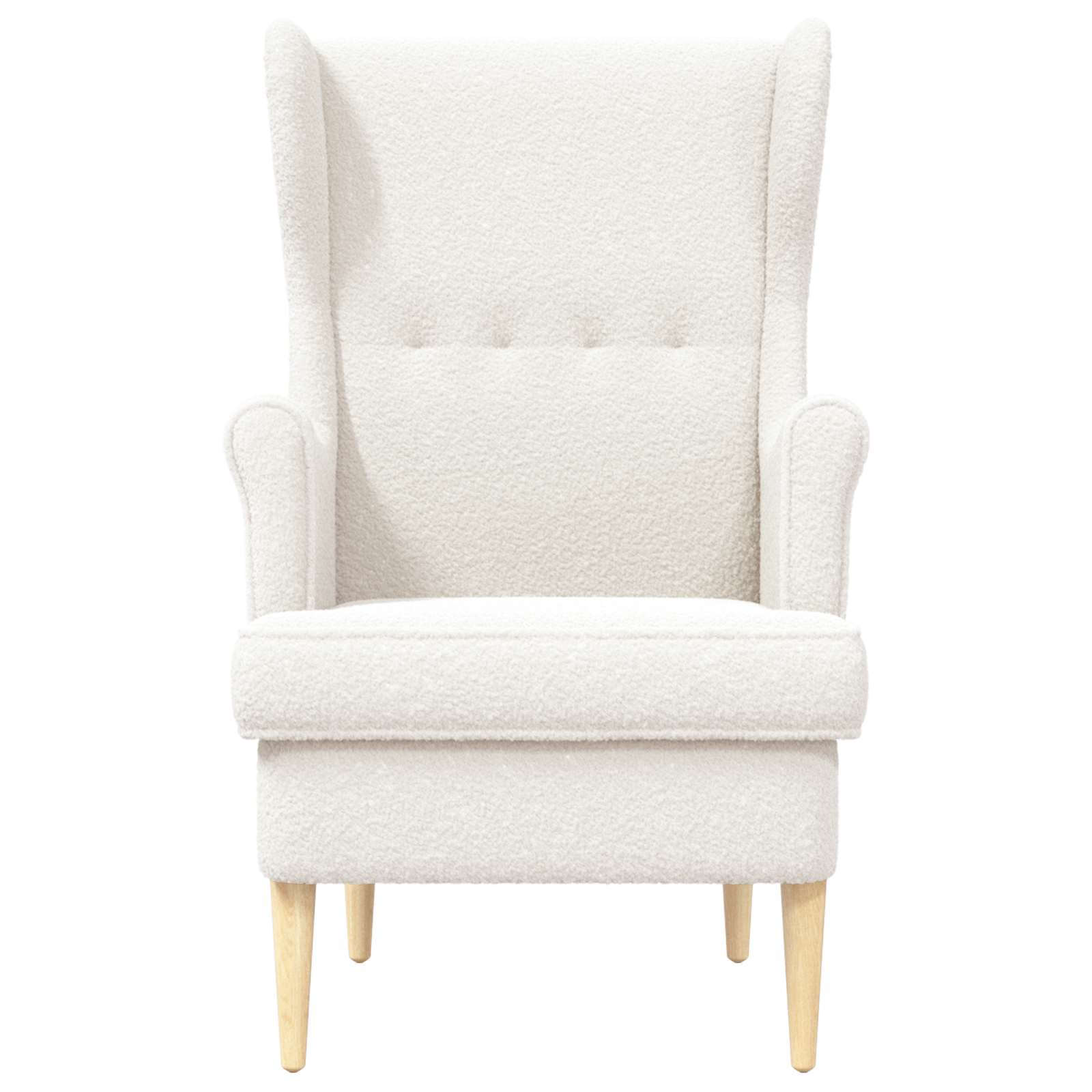Poltrona Crema Bouclé