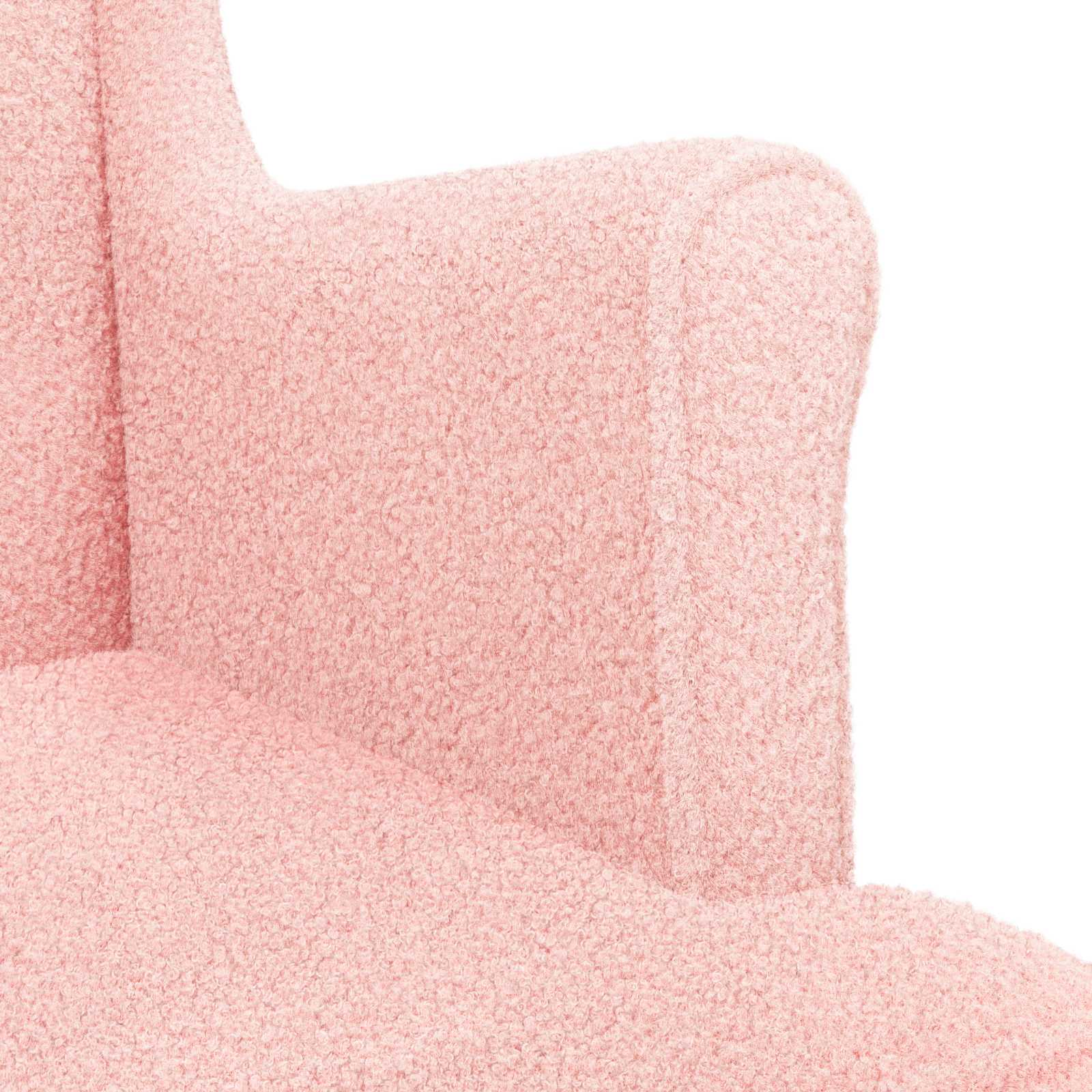 Poltrona Rosa Bouclé