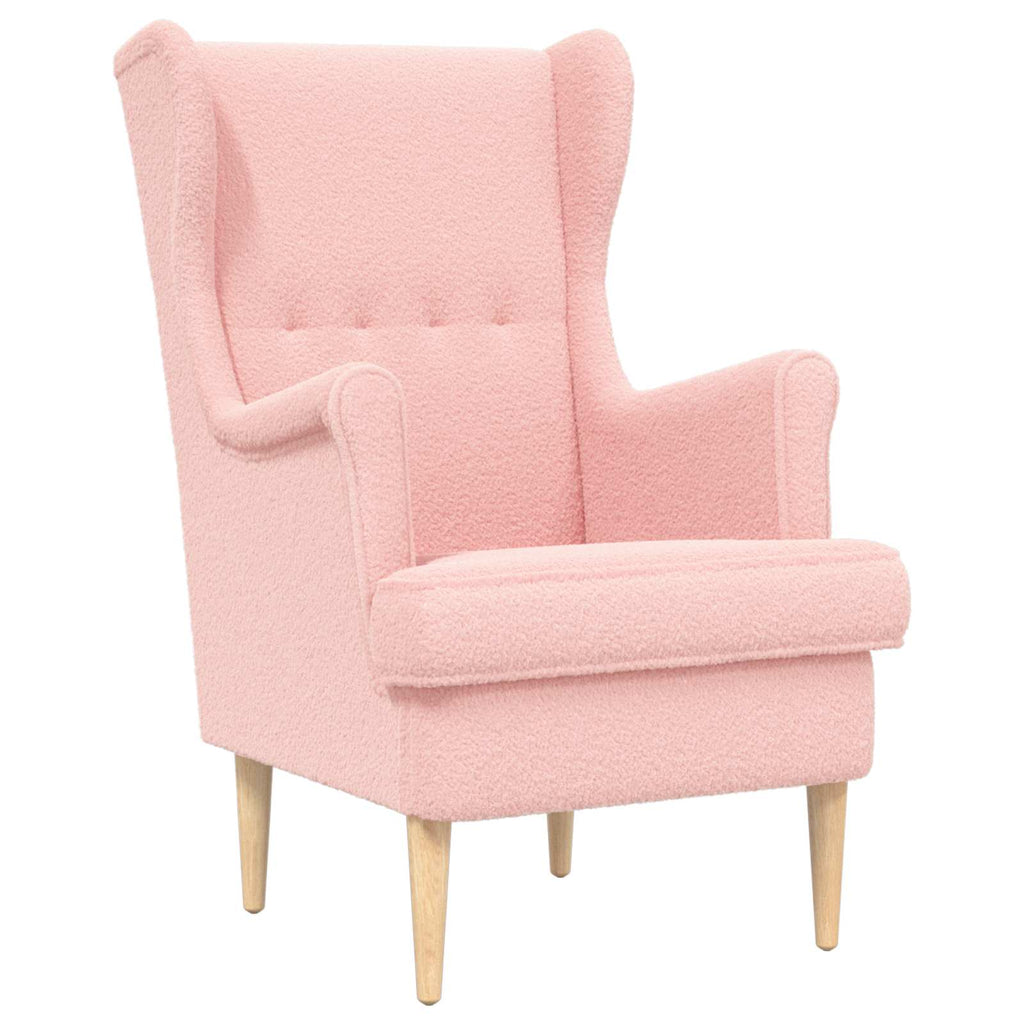 Poltrona Rosa Bouclé