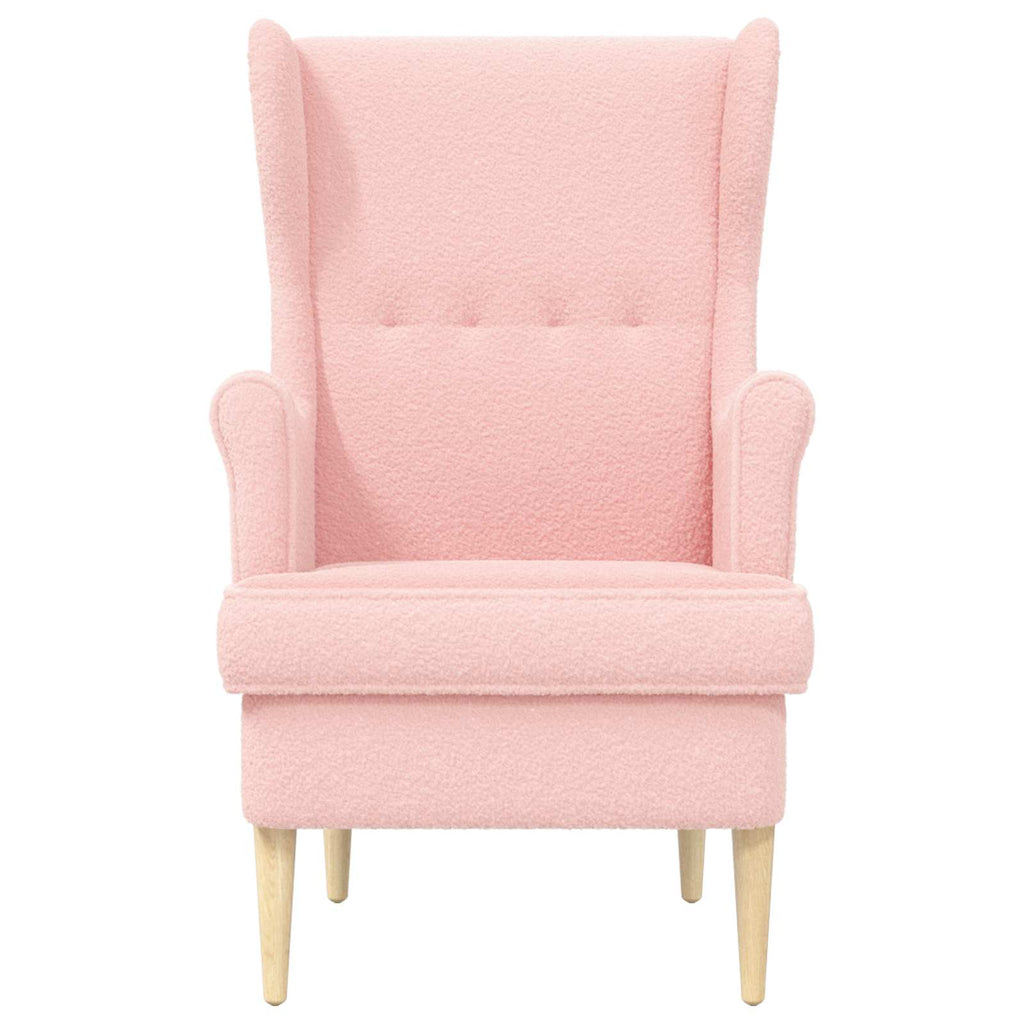 Poltrona Rosa Bouclé