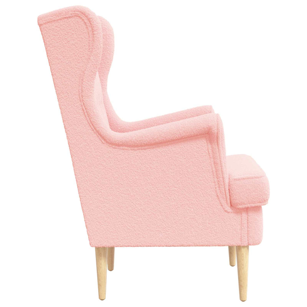 Poltrona Rosa Bouclé