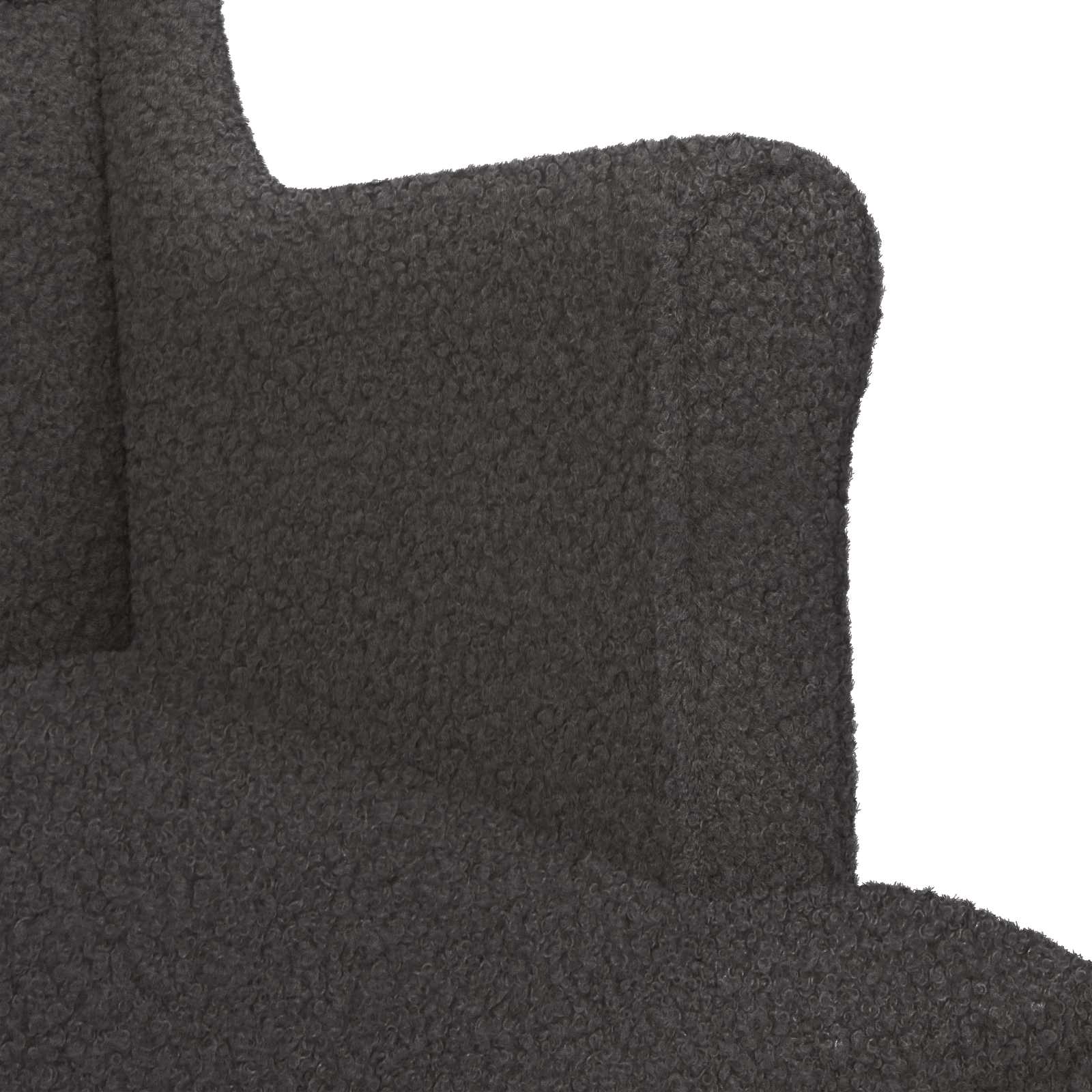 Poltrona Grigio Scuro Bouclé