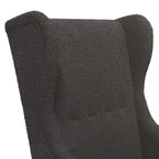 Poltrona Grigio Scuro Bouclé