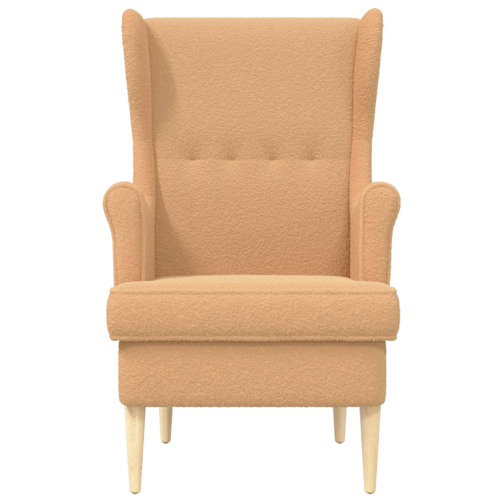 Poltrona Beige Bouclé