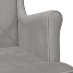 Poltrona Grigio Chiaro Velluto