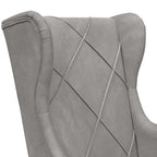 Poltrona Grigio Chiaro Velluto