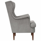 Poltrona Grigio Chiaro Velluto