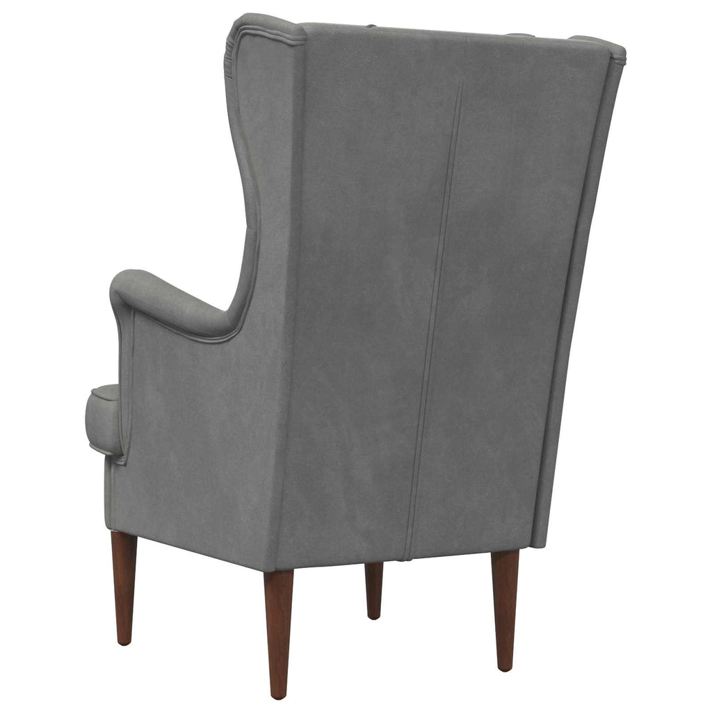 Poltrona Grigio Scuro Velluto