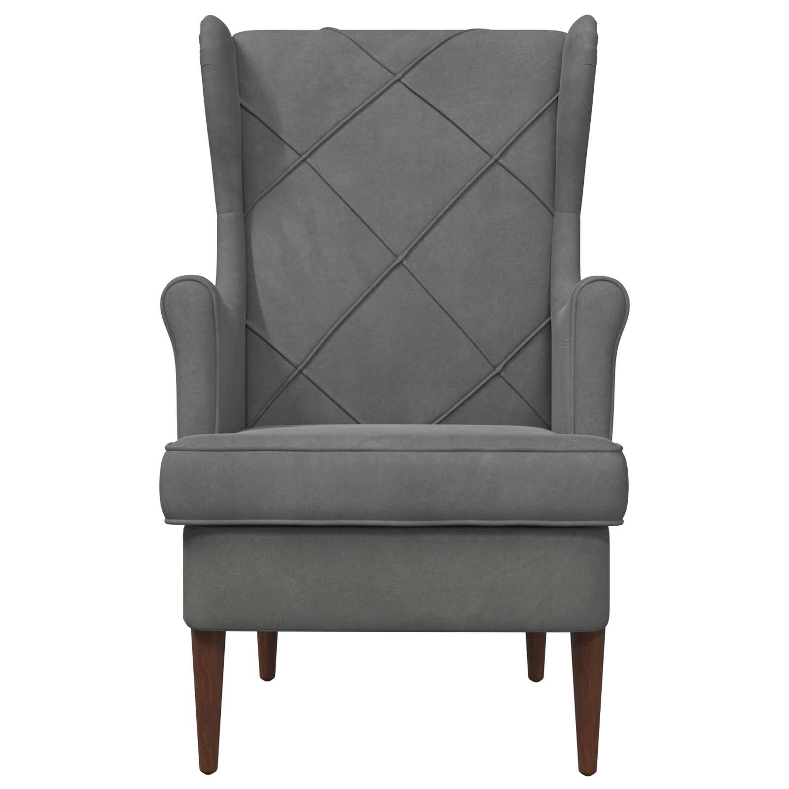 Poltrona Grigio Scuro Velluto