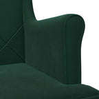 Poltrona Verde Scuro Velluto