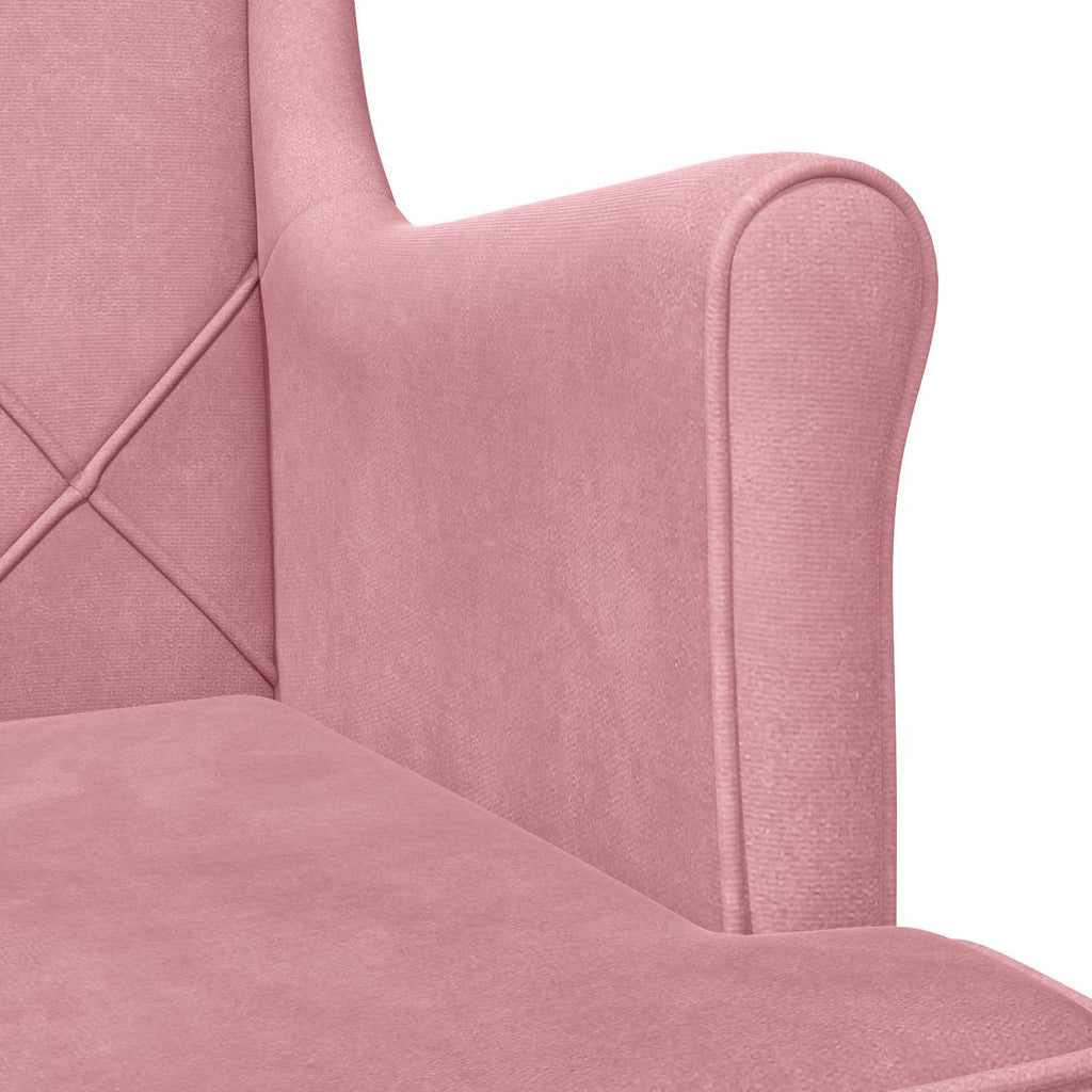 Poltrona Rosa Velluto