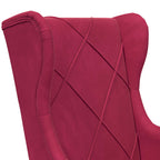 Poltrona Rosso Vino Velluto