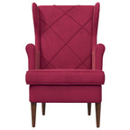 Poltrona Rosso Vino Velluto