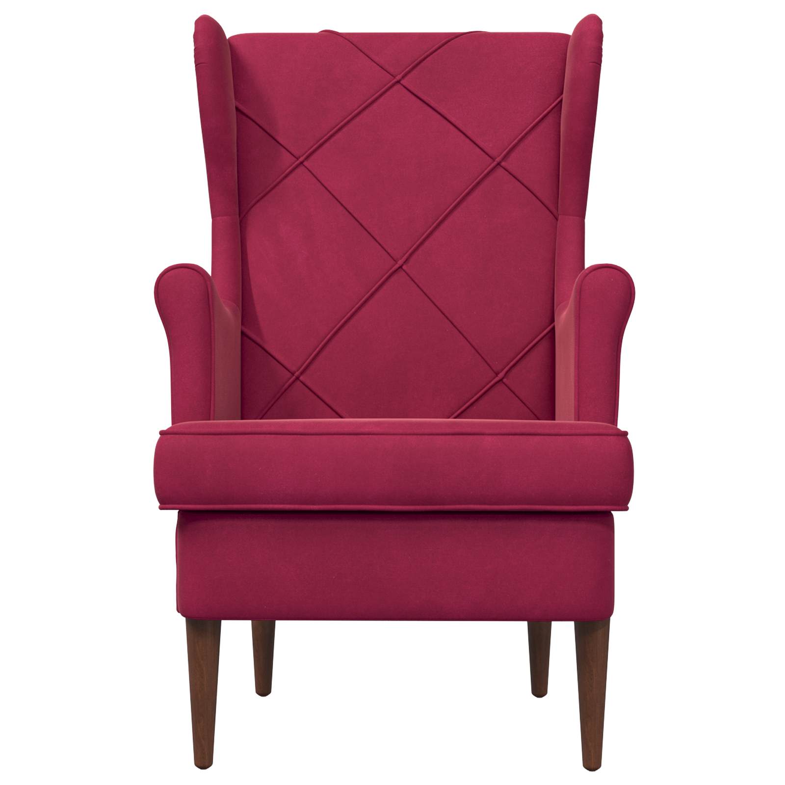 Poltrona Rosso Vino Velluto
