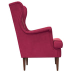 Poltrona Rosso Vino Velluto